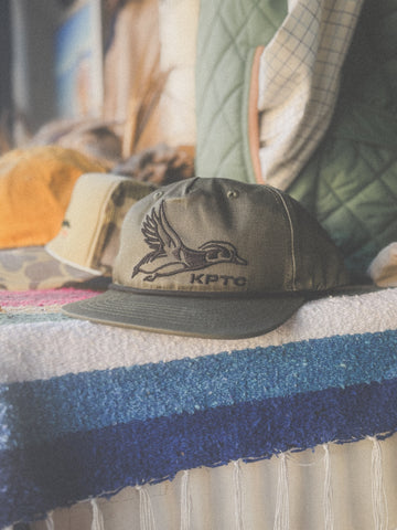 Wood Duck Logo - Rope Hat - Olive