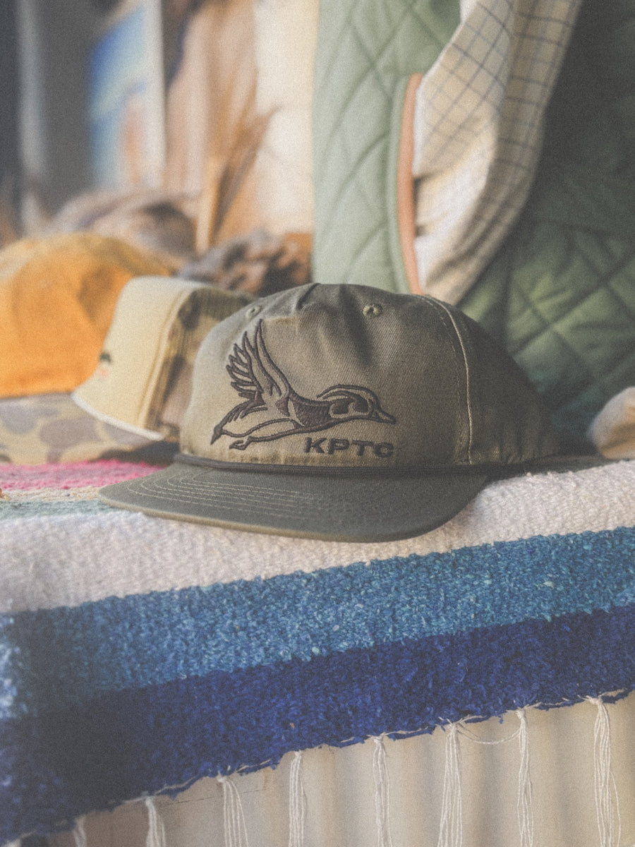 Wood Duck Logo - Rope Hat - Olive