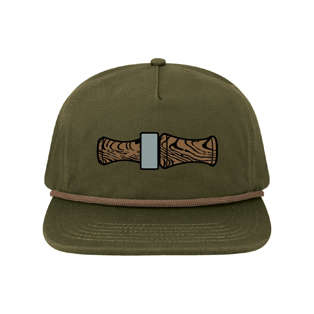 Duck Call Rope Duck Call - Rope Hat - Olive – Knotted Pine Trading Co.