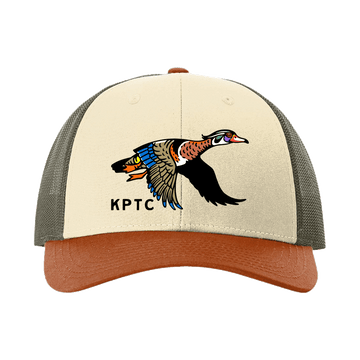 Flying Wood Duck - Trucker Hat - Cream/Loden/Orange