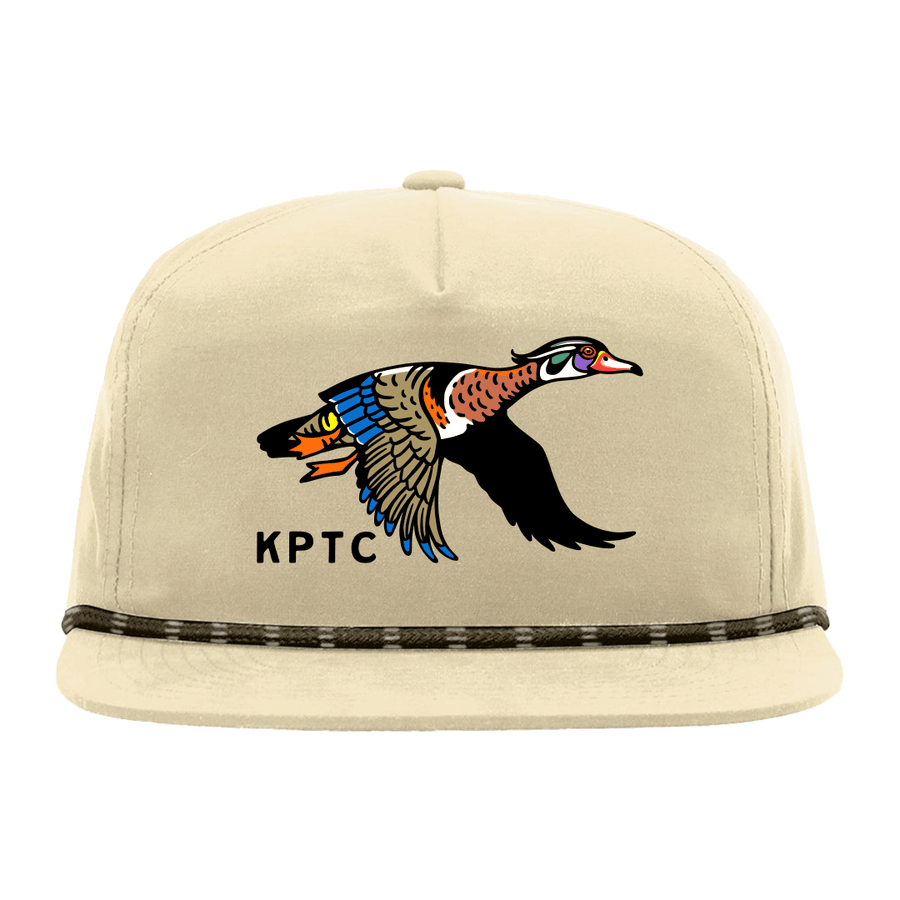 Flying Wood Duck - Rope Hat - Ivory