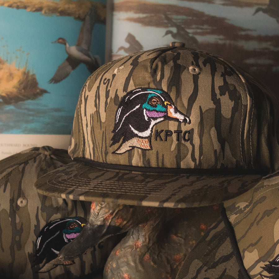 Wood Duck - Rope Hat - Bottomlands Camo – Knotted Pine Trading Co.