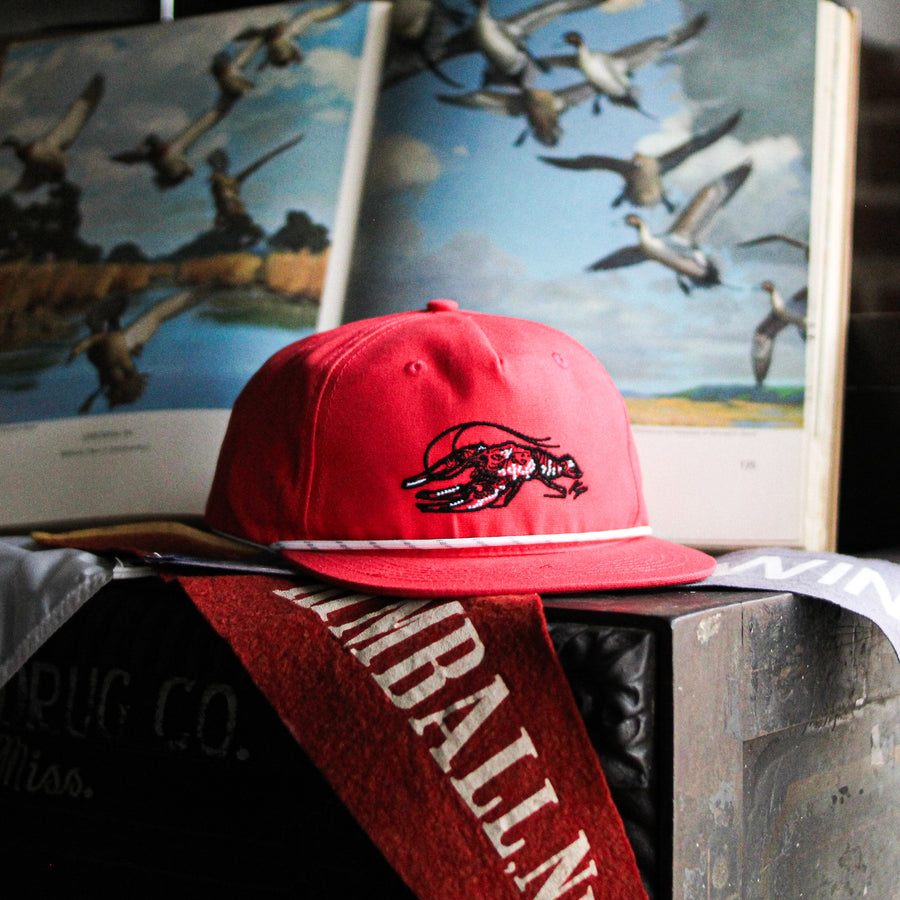 Crawfish - Rope Hat - Red
