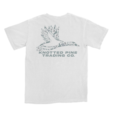 Snow Camo Logo - White