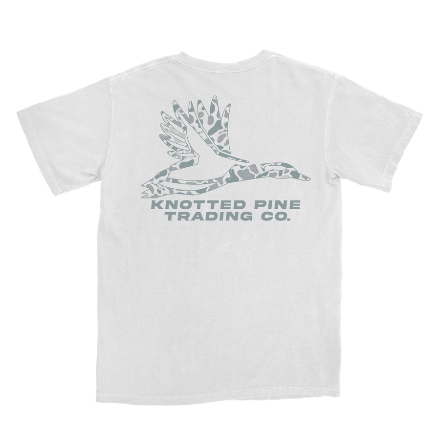 Snow Camo Logo - White