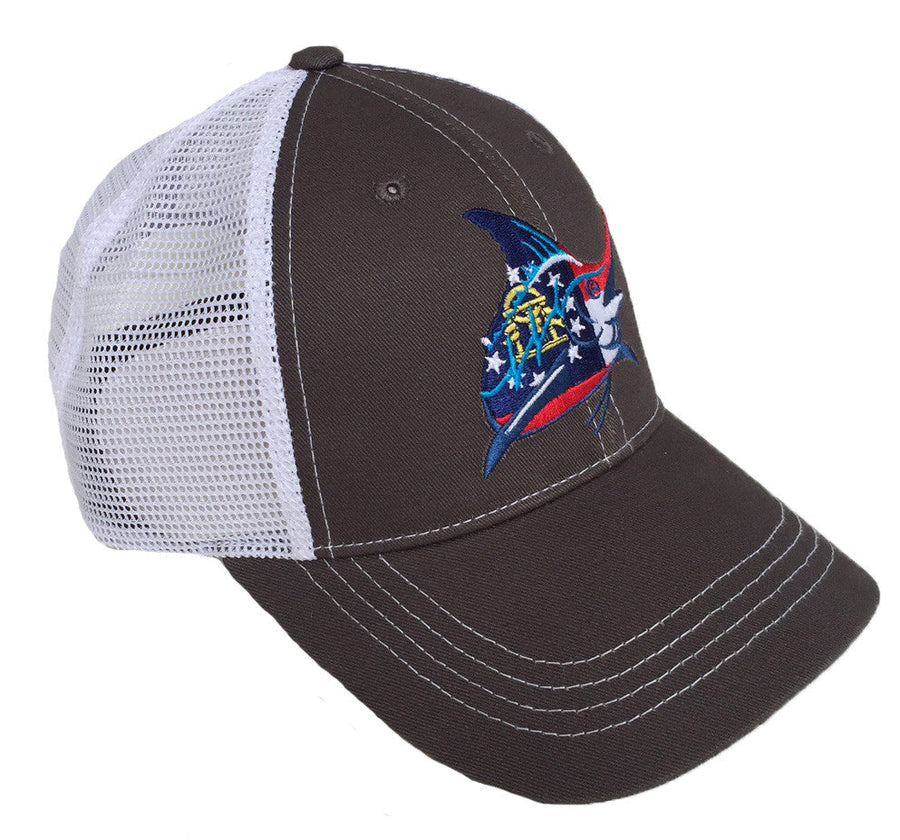 GA Flag Trucker Hat - Graphite/White - Atlantic Drift