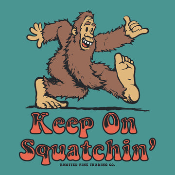 Youth -Keep on Squatchin' Short Sleeve - Seafoam