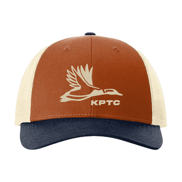 Logo - Trucker Hat - Orange/Birch/Navy