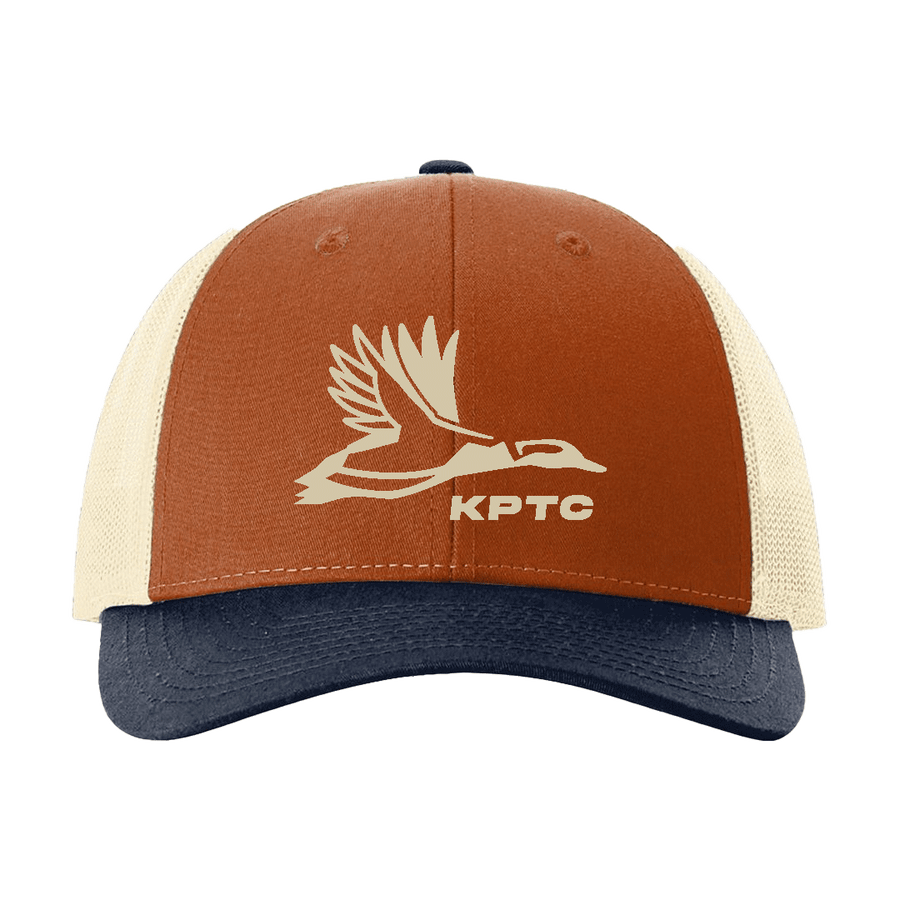 Logo - Trucker Hat - Orange/Birch/Navy