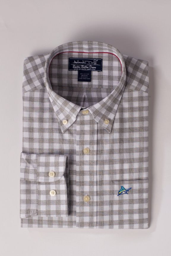 Buxton Button Down - Oyster - Atlantic Drift