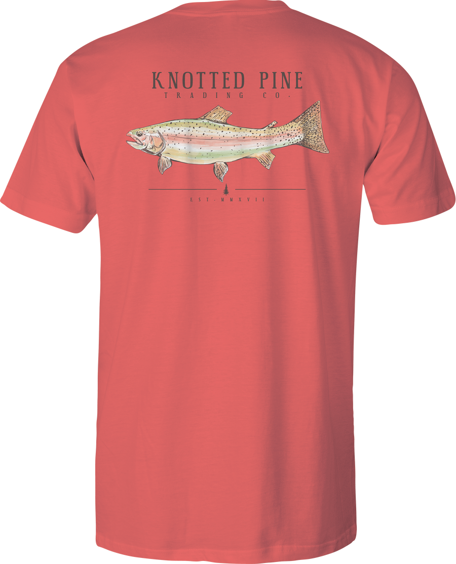 Youth - Trout Short Sleeve - Bright Salmon
